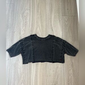 BDG Charcoal Cropped Tee